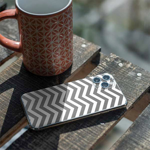 Silver Chevron iPhone 11 Pro Skin